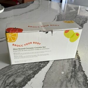 Brocc Your Body Mini Round Ceramic Cocotte Set